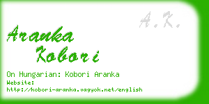 aranka kobori business card